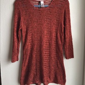 Beautiful Knit Long Thin Sweater
